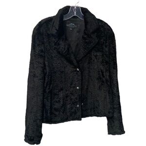 Plush black jacket